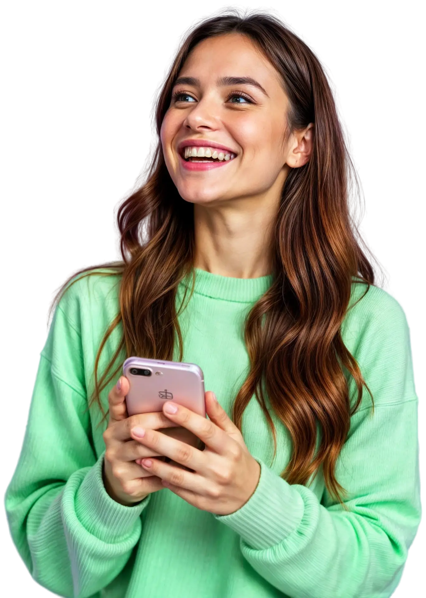 Cliente satisfecho usando nuestros servicios de IA